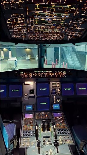 Airbus A320 cockpit power up ✈️