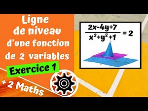Level line of a function of 2 var. - Exercise 1