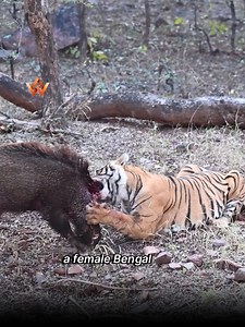 The power of the Bengal tiger allows it to overpower almost any prey 🐅🔥 | Wild Beyond Limits