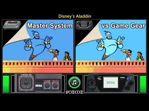 Disney's Aladdin (Master System vs Game Gear) Real Hardware Comparison