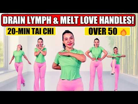 20-Min Gentle Tai Chi Over 50 🔥 Drain Lymph & Melt Love Handles (Day 4)