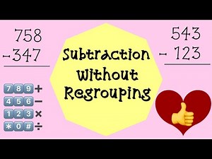 subtraction (without regrouping)
