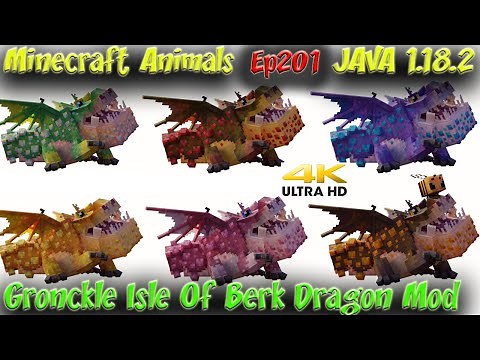 Isle Of Berk Dragon Mod Gronckle How To Train Your Dragon Mod Minecraft JAVA 1.18.2 Animals Ep201