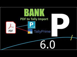 How to Import PDF Bank Statement into Tally Prime 6.0 | #pdftotally #exceltotally | EazyAUTO4
