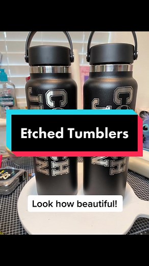 Etching a tumbler without a laser!!! #etchedtumbler #customtumbler #tumblersoftiktok #tumblers #customflask #engraving #engravedtumbler #citrusstrip #strippinggel #soccertiktok #soccergifts #coachesgift #customgifts #customdesign #powdercoated #hydroflask #etchedtumblers #nolaserneeded #fyp #foryoupage #spechellecreations