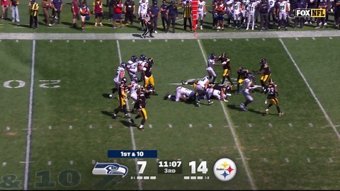 Kenneth Walker's best runs from 105-yard game vs. Steelers Week 2