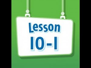 Math Envision English Lesson 10-1
