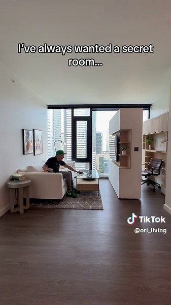 Every kid’s dream #hiddenroom #secretroom #coolapartment #apartmentideas #homeoffice