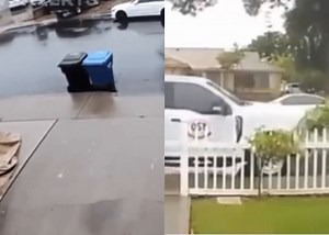 Trending Twitter video: Security Camera captures the ground shaking during a magnitude 5.1 Earthquake