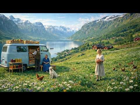 Peaceful Countryside Garden Life - Garden Harvest Summer Compotes Preserved for Cozy Winter Days