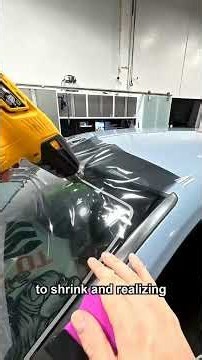 How to Shrink Windshield Film Without Creases - Watch the Ripples