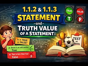 1 2 Mathematical Logic Statement and Truth value of statement in English