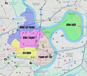 Quận Bình Thạnh sau sáp nhập: 5 phường mới từ 1/7/2025