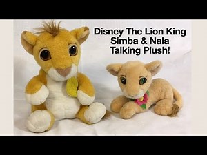 The original Disney Lion King Simba & Nala Talking Plush 1993