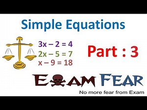 Maths Simple Equation part 3 (Setting up Equation) CBSE Class 7 Mathematics VII Video Lecture | Extra Documents and Videos for Class 7