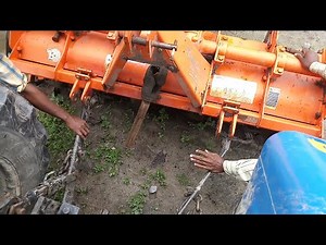 Tractor attachment with rotavator and PTO | Rotavator attachment - Indian Vehicle Ki Masti -Tractor