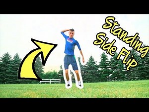 DOING STANDING SIDE FLIPS!!! | Standing side flip progression