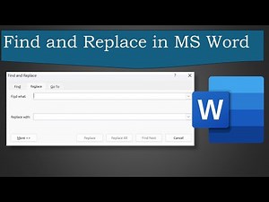 How to Use "Find" and "Find and Replace" Features in Word