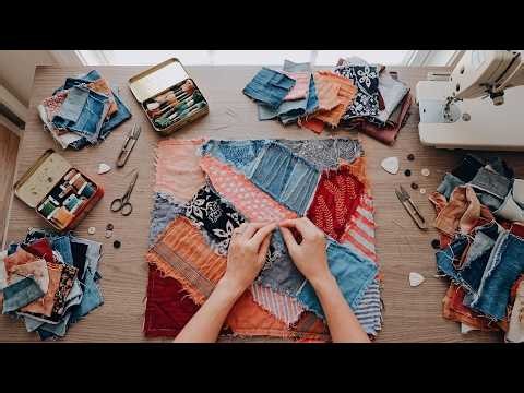 2 Stunning Scrap Fabric Sewing Projects with Hand Embroidery