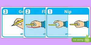 How To Grip A Pencil Poster