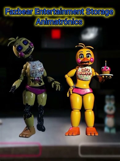 Fazbear Entertainment Storage VS Fnaf 2 Comparison #fnaf#fnaffangames#toychica #viralshorts#shorts
