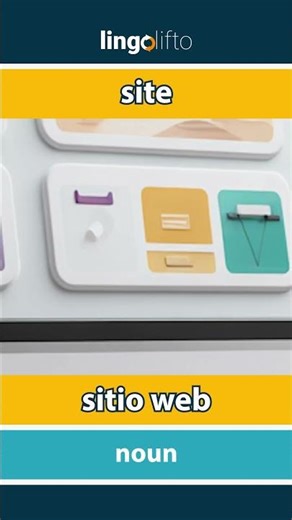 🇬🇧🇪🇸 site - sitio web : learn English : aprendamos inglés : vocabulary builder