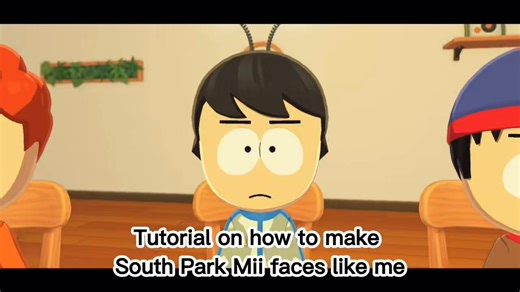 sorry for ANOTHER post about this, but people were also asking for a tutorial on how I make the south park miis, so here you all go!!! 😭😭 Any other questions people may have will be answered in the comments here (? Perhaps…)