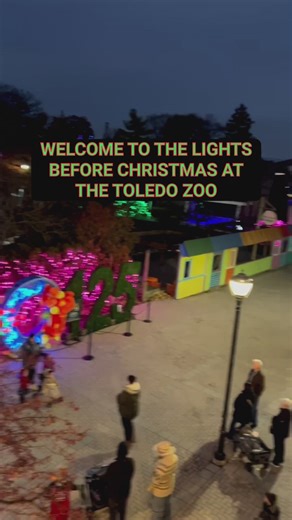 The 2025 Lights Before Christmas event at the Toledo Zoo featured thousands of lights, wild animals and a light-up drone show. | WTOL 11