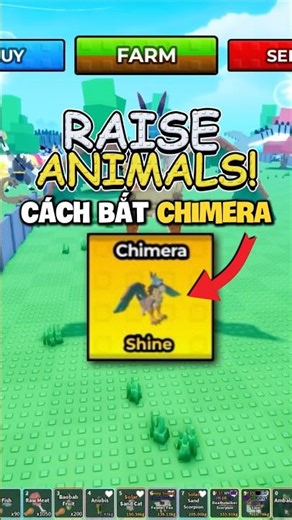 Trick Bắt Chimera Siêu Đơn Giản Trong Raise Animals #benzone #roblox #raiseanimal