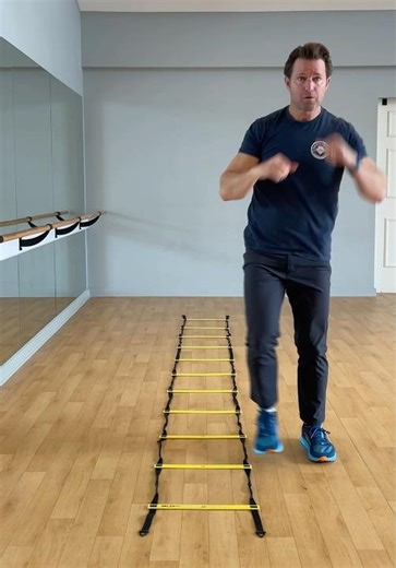 Agility Ladder Step and Punch Drill for Parkinson’s Disease