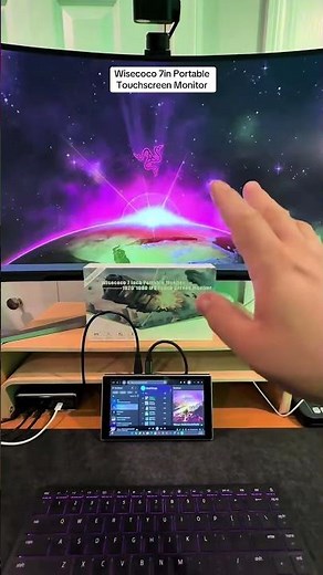 The Wisecoco 7in Portable Touchscreen Monitor is actually super useful