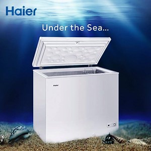 Our Haier 6-in-1 Fan Ventilation BD222 Chest Freezer is your ultimate freshness solution. If you listen closely you'll practically hear the ocean! #HaierProducts | Haier