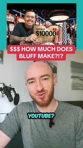 How much money does BLUFF make per year from gambling and YouTube? Pt 1 about how Bluff reveals how much YT paid him for his videos as a Las Vegas Gambling Influencer! #bluff #bluffinbob what do you think #vegasmatt makes?