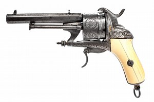 Belgian Lefaucheux-made 12mm Pinfire Revolver following the French Chamelot & Delvigne patent, 12mm Pinfire Guns, Guns For Sale