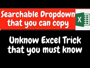 Now copy your searchable dropdown list | Dropdown for multiple cells