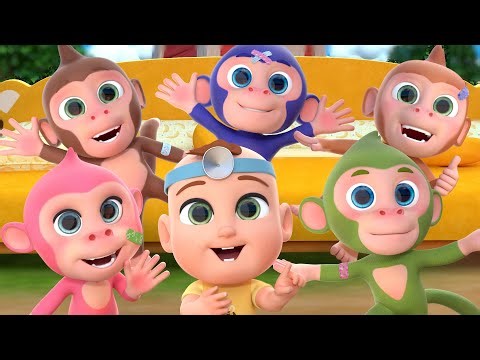Five Little Monkeys Jumping on the Farm and MORE Educational Nursery Rhymes & Kids Songs