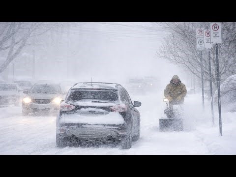 🔴 BREAKING: Historic Blizzard Hits Atlantic Canada | 55cm Snow, 80km/h Winds, Zero Visibility
