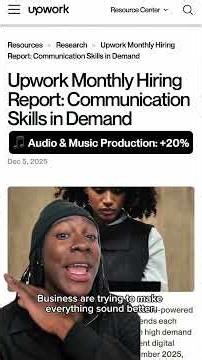 Wondering what businesses actually need this week? These roles are trending across Upwork. 📈⚡