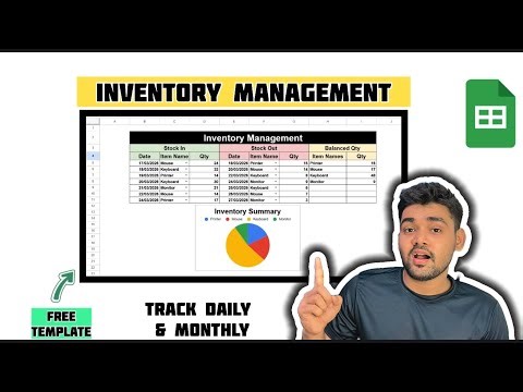 Inventory Management in Google Sheets 🔥 | Beginner to Advanced Dashboard Tutorial (Free Template)
