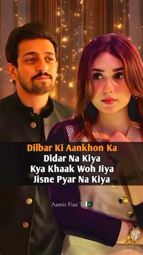 ❤️Dilbar Ki Aankhon Ka Song || ❤️Love TikTok || Aamir Fiaz & Hina Tariq