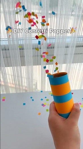 🎉DIY Confetti Popper🎉 #diy #confetti #craft