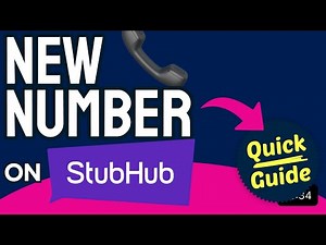 How to Change Phone Number on StubHub (Step by Step) 2025