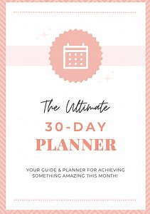 Ultimate 30 Day Planner Printable, Daily to Do List, Weekly Planner, Goal Setter, Schedule - Etsy Ireland