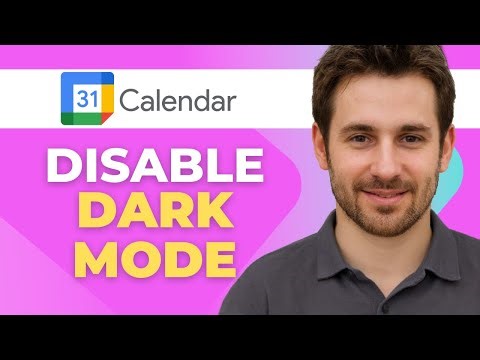 How to Disable Dark Mode in Google Calendar