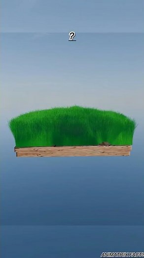 Grass Falling Simulation | 250 to 500,000 | Satisfying 3D Animation in Blender#asmr #youtube