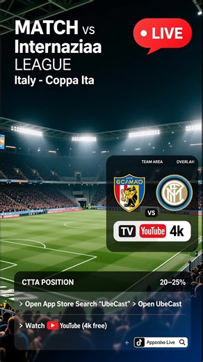 como vs inter live stream now DROP A LIKE ❤️ & SAVE THIS VIDEO This video will automatically switch to LIVE at kickoff! Como vs Internazionale LIVE Italy - Coppa Italia How to watch live football: Open App Store Search 'UbeCast' Install & open app Open YouTube and watch live football como vs inter inter vs como como live internazionale live como vs internazionale live coppa italia live italy coppa italia como live stream internazionale live stream como vs inter live inter live match today como v