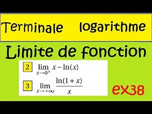 Terminale Logarithme et limite ex38a
