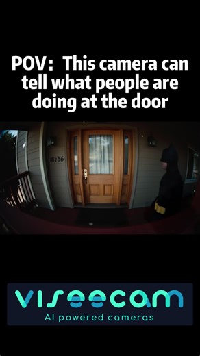 This camera can tell what people are doing at the door #securitycamera #doorbellcamera #smartphone #hometech #smarthome #smartphones #homecamera #videodoorbell #doorbellcam #cameras