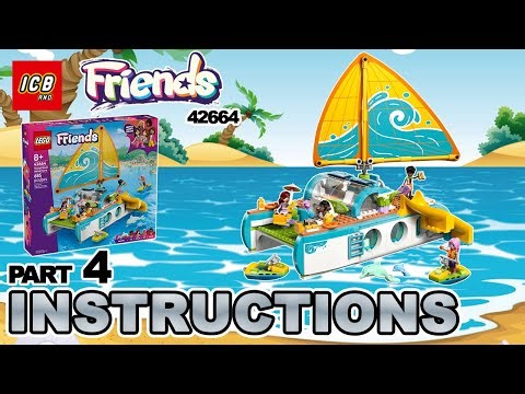 LEGO Friends 42664 Travel Boat Adventure – 4K Build Instructions Slideshow (Part 4 of 4)