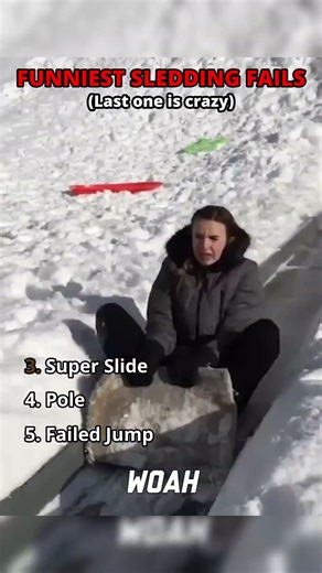 Ranking Funniest Sledding Fails #hilariousfails #top5 #funnyvideos